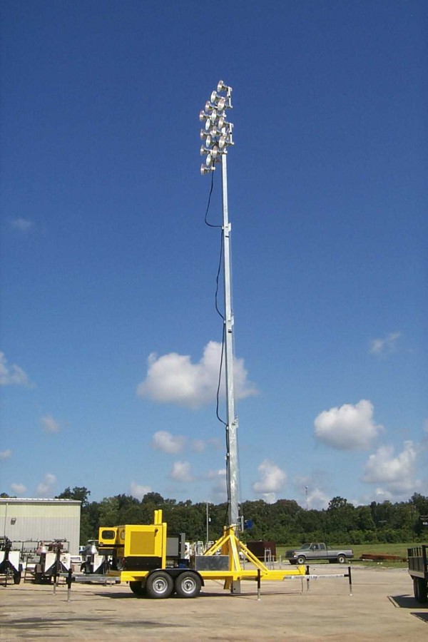 100 foot sports ulitmate portable stadium light tower 161500w metal halide sports floodlights