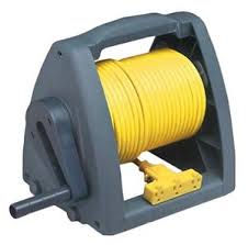 Extension cord reels manual or electric spools