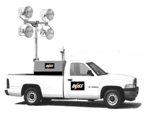 TRUCK MOUNTED Light Tower with Remote Control Featurs